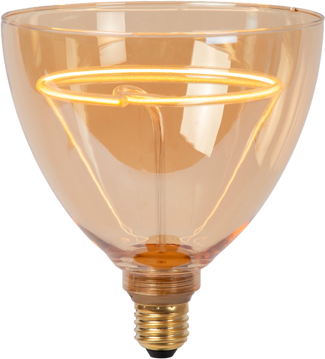 Lucide GO150 - Filament lamp - Ø 15 cm - LED Dimbaar - E27 - 1x4W 2200K - Amber