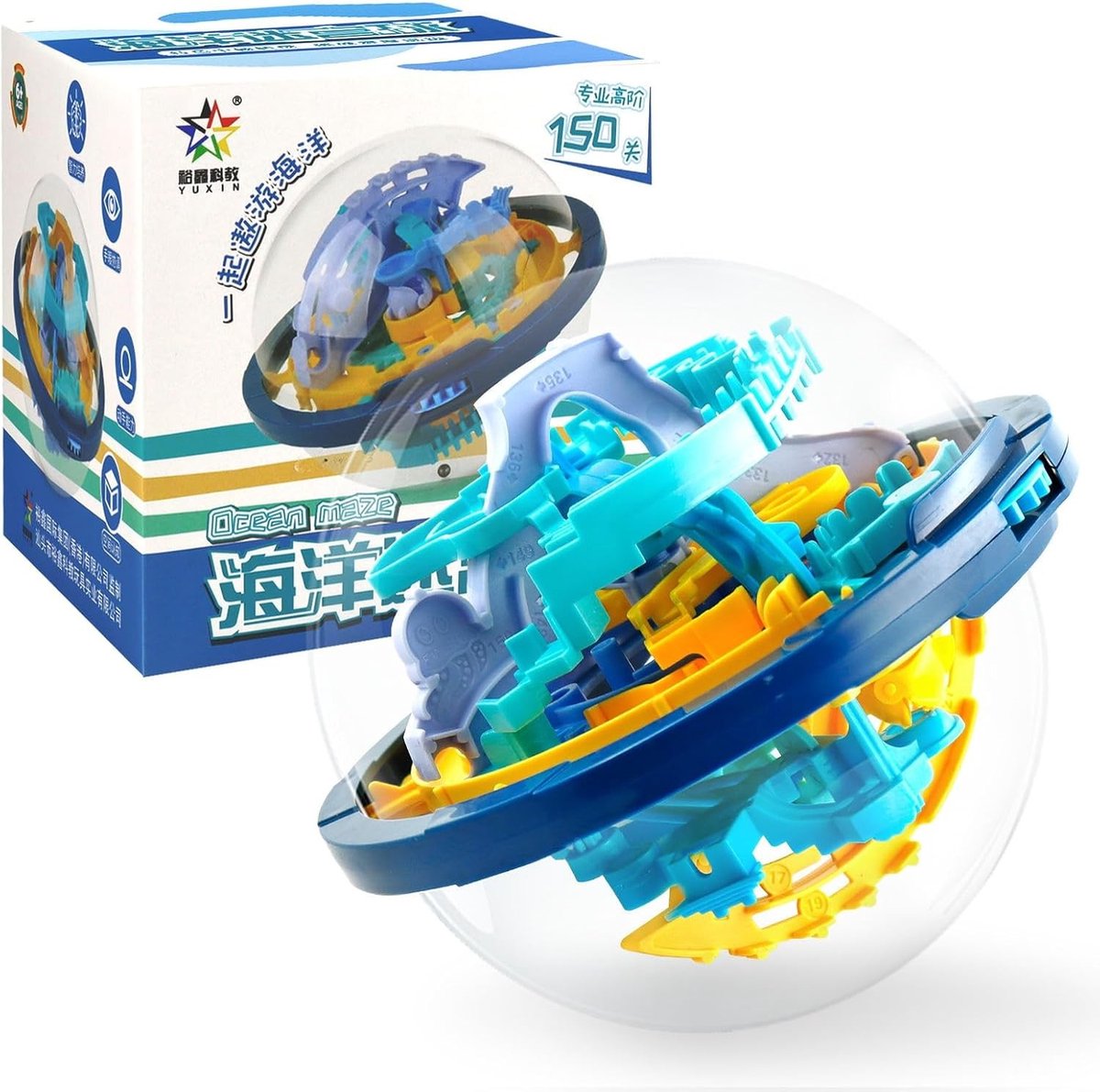 3D Labyrint Bal Puzzel met 150 Niveaus - Drie-dimensionaal Spel voor Vaardigheid en Vermaak