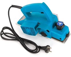 Elektrische Houtvlakbank 800 W Heublauw - Draagbare Houtbewerkingsmachine - 220 V - Voor Schuren En Snijden