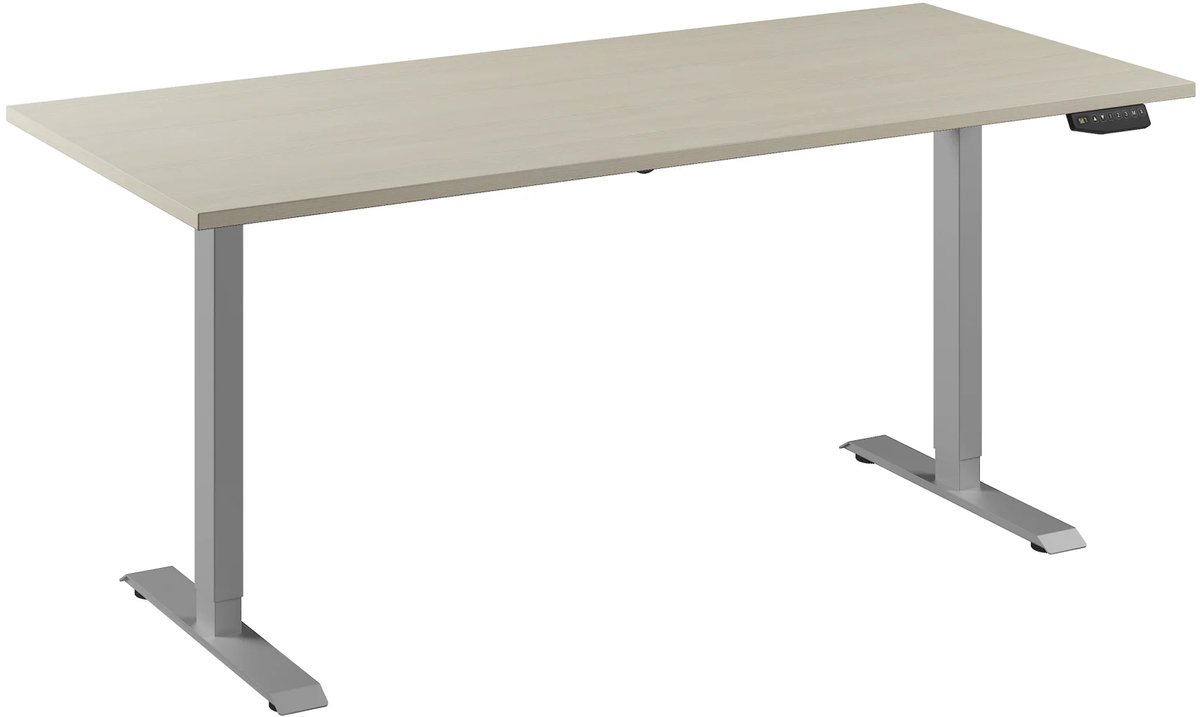 Bureau Adjust 1 Plus QA 180x80 Aluminium/Ahorn