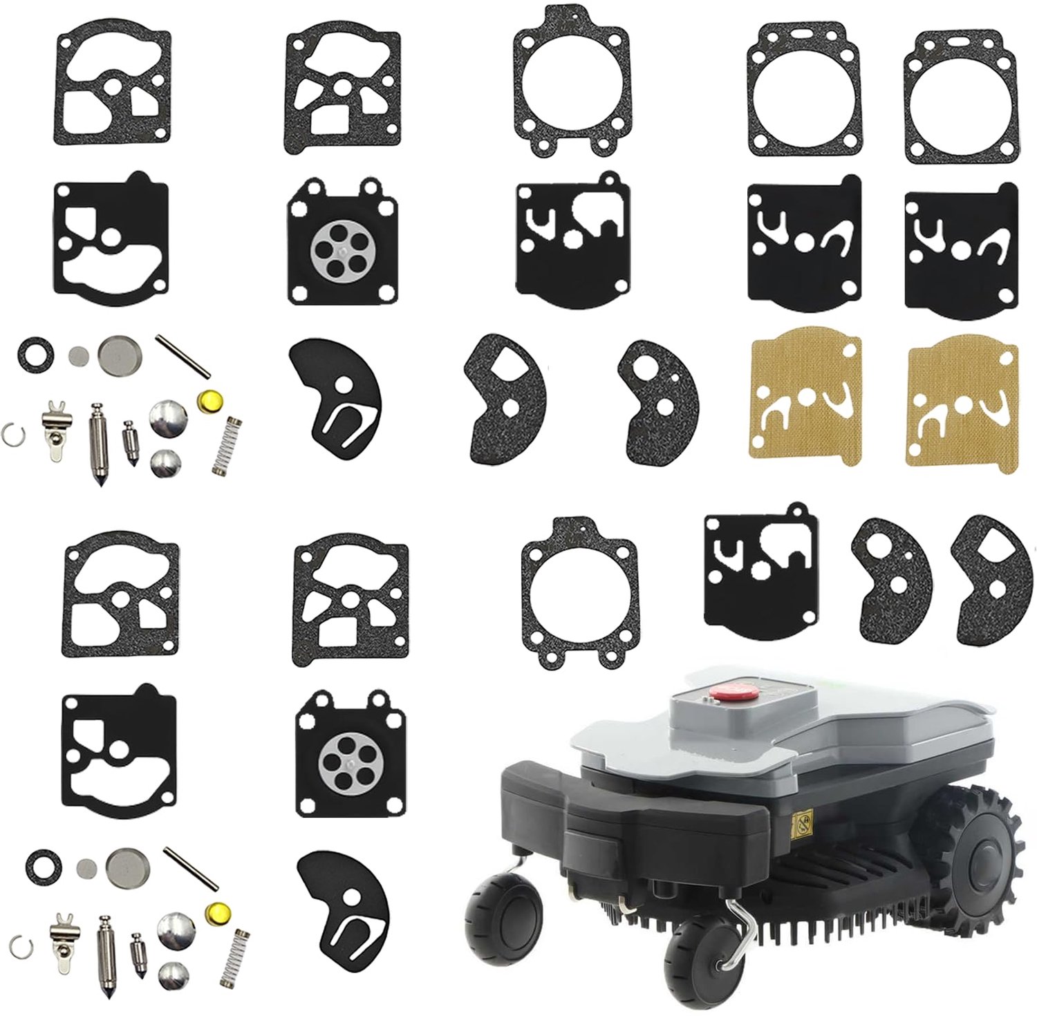 Reparatieset carburateurmembraan - K10-WAT - voor Walbr0 WA & WT serie - nauwkeurige afdichtingen - ServiceTopper
