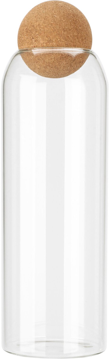 EH Excellent Houseware - Glazen voorraadpot met decoratieve kurk