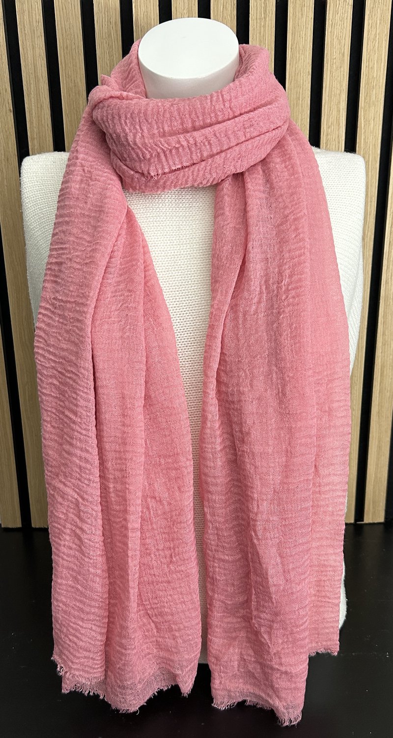 Effen Sjaal Dames Sjaal Roze