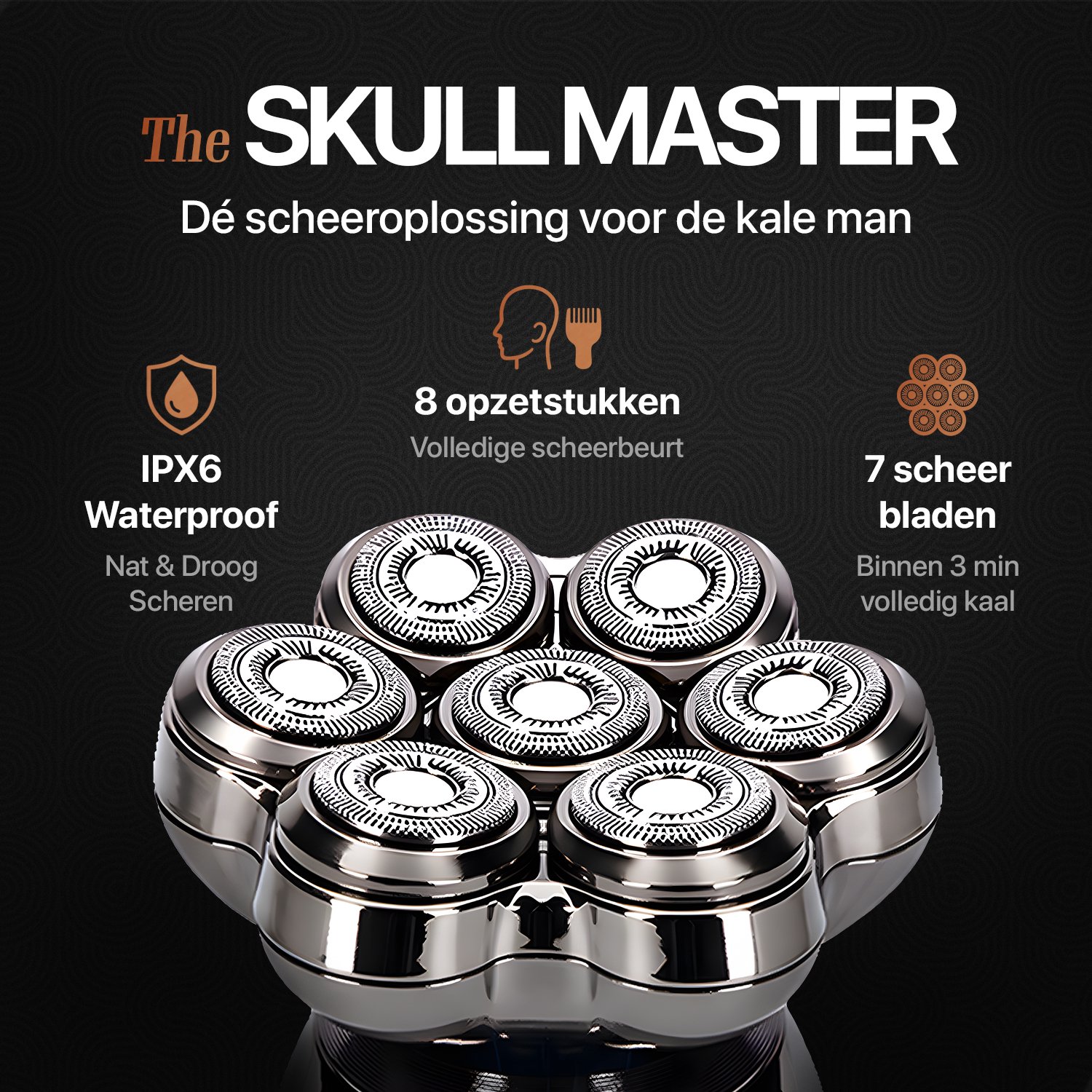 Scheerapparaat Mannen 8-in-1 - Skull - afbeelding 2