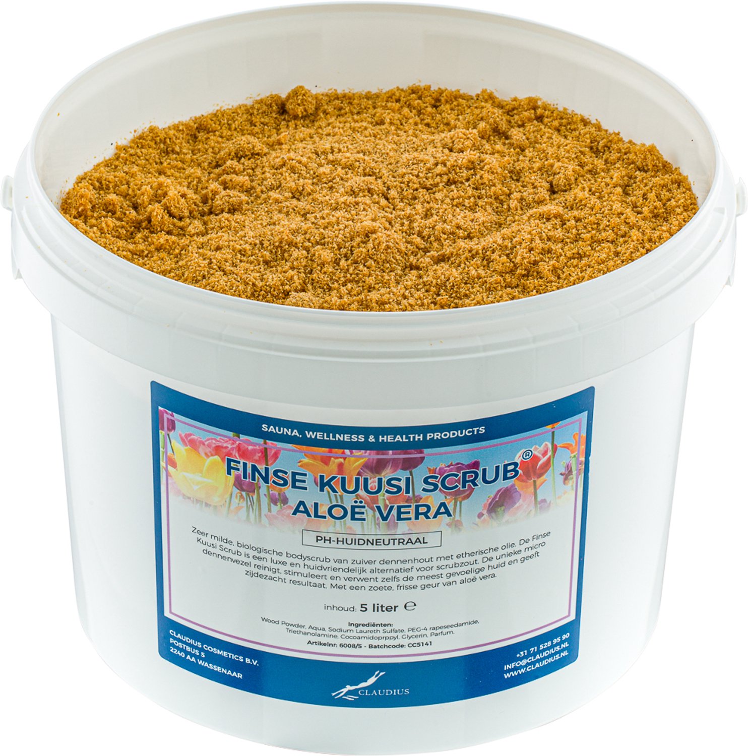 Claudius Kuusi Scrub Aloë Vera 5 liter - Hydraterende Lichaamsscrub - Body Scrub