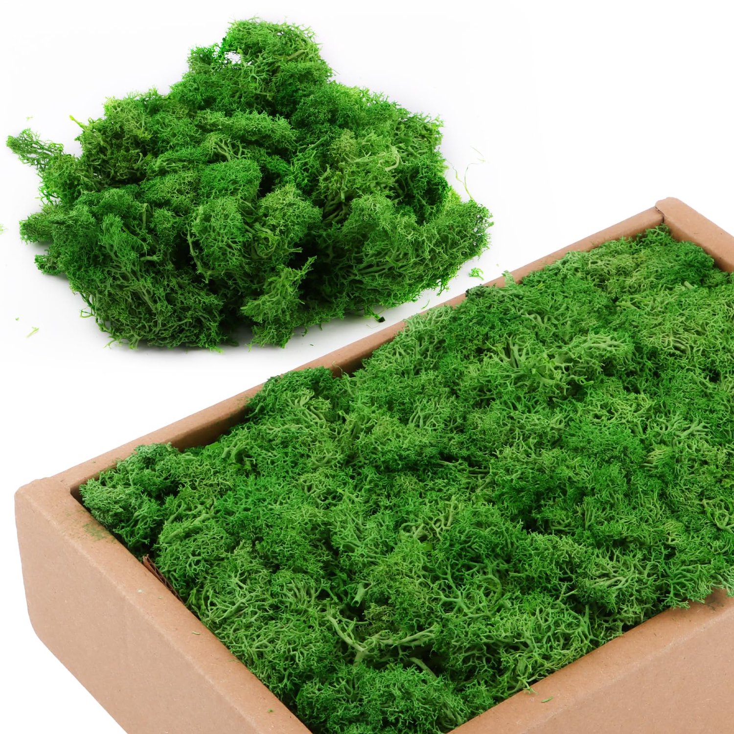 Kunstmos 200 g - Groen - Perfect voor decoratie - Natuurlijk uitstraling - m-winkel
