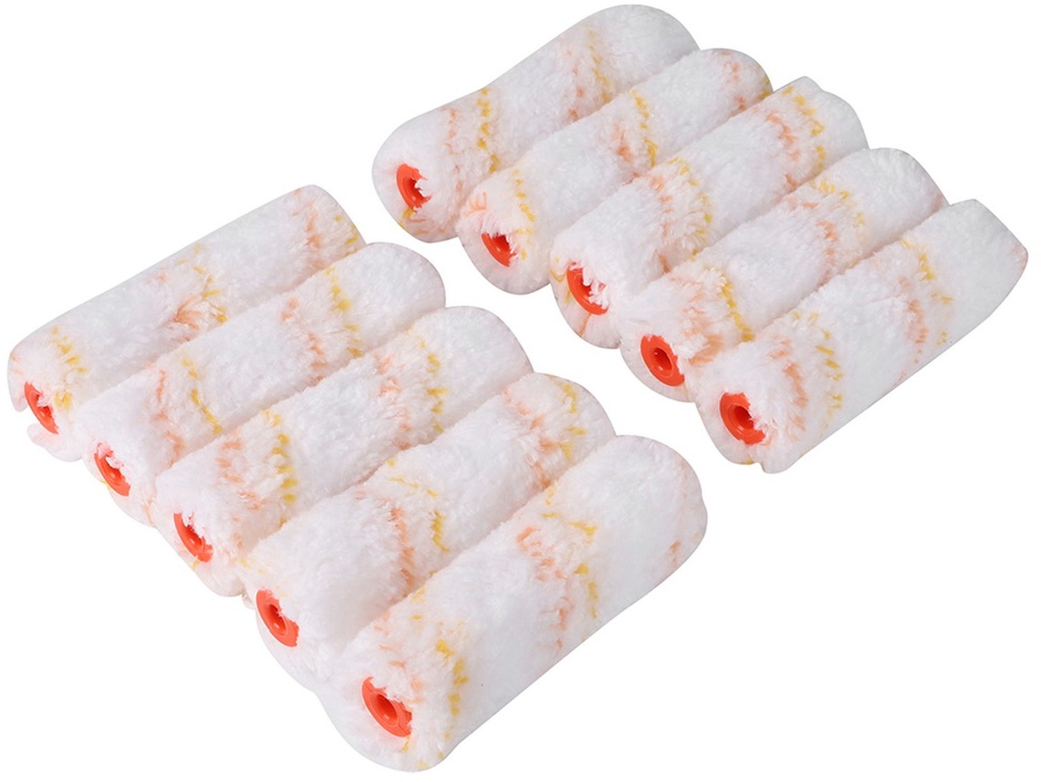 Friess Radiatorroller Microstreif - 9 mm Vacht - 10 cm - Rollerkern Ø 17 mm - 100% Microvezel - Oplosmiddelbestendig - Voor Lakken op Oplosmiddelen- en Waterbasis - Gladde Ondergrond
