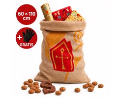 Sinterklaas zakken - mijter en staf - jute zakken - Sinterklaaszakken - zak van Sinterklaas