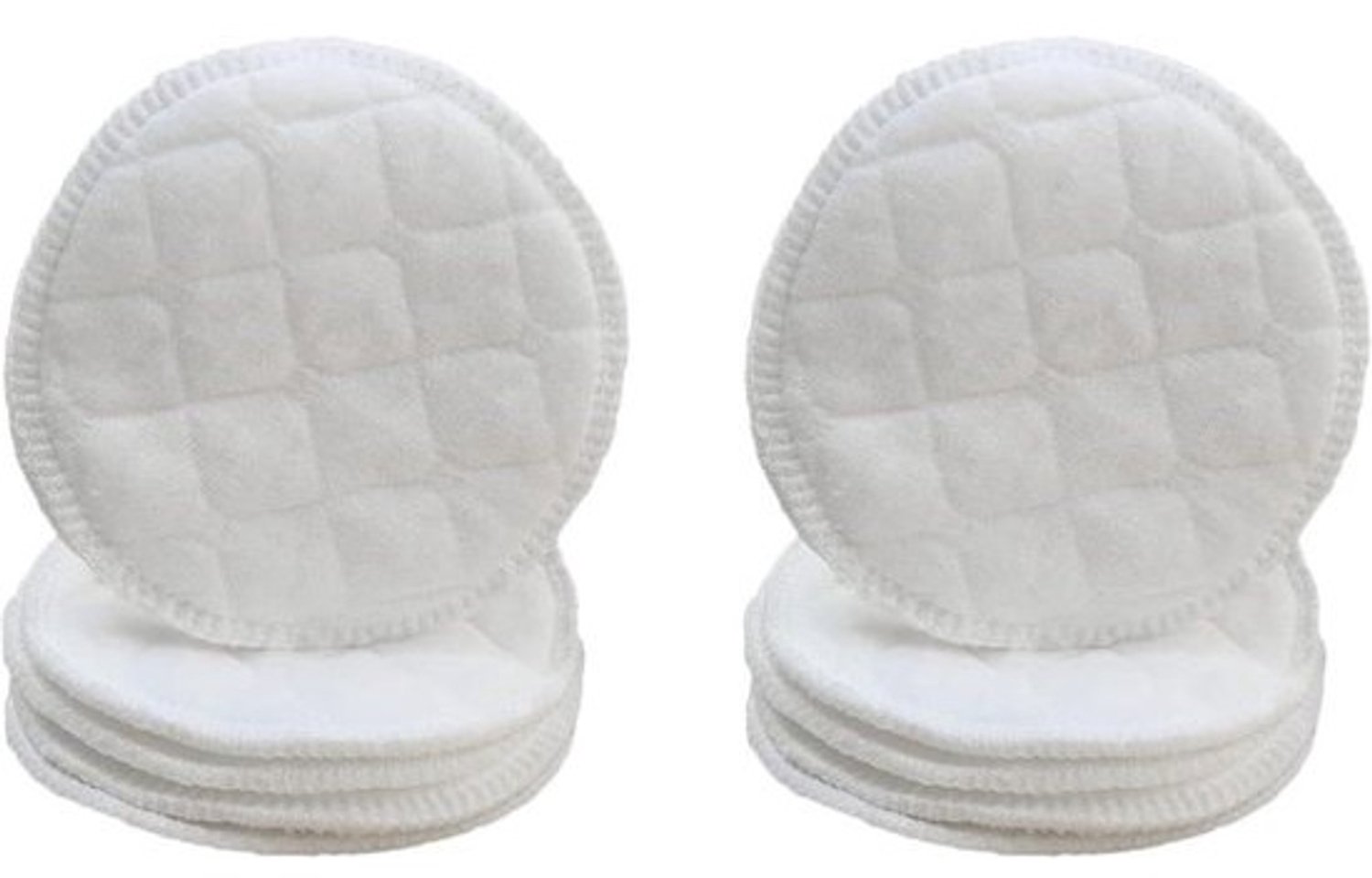 200 stuks wasbare zoogcompressen voor borstvoeding - organische tepelpads - voor zwangere vrouw - witte moedermelkpads