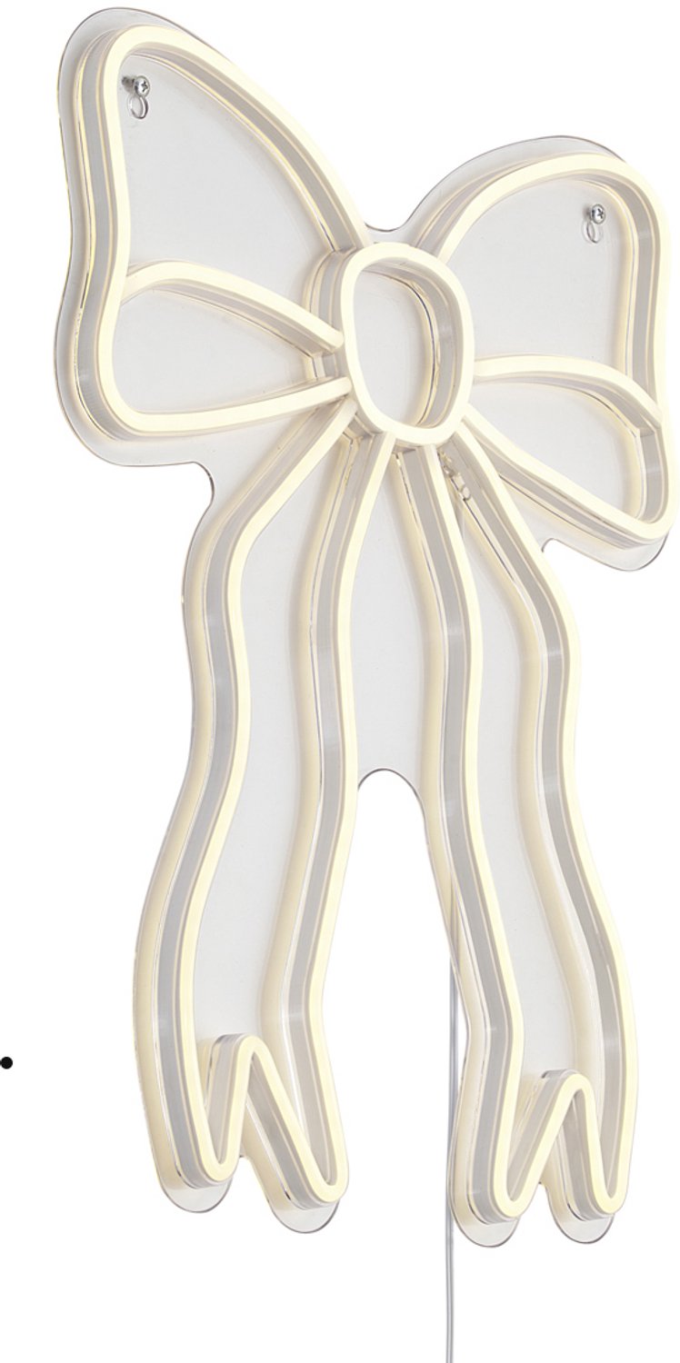 Qazqa led design neon wandlamp - Neon - wit, incl. 5W geintegreerde led, 32cm, ideaal als hal, woonkamer en kinderkamer lamp