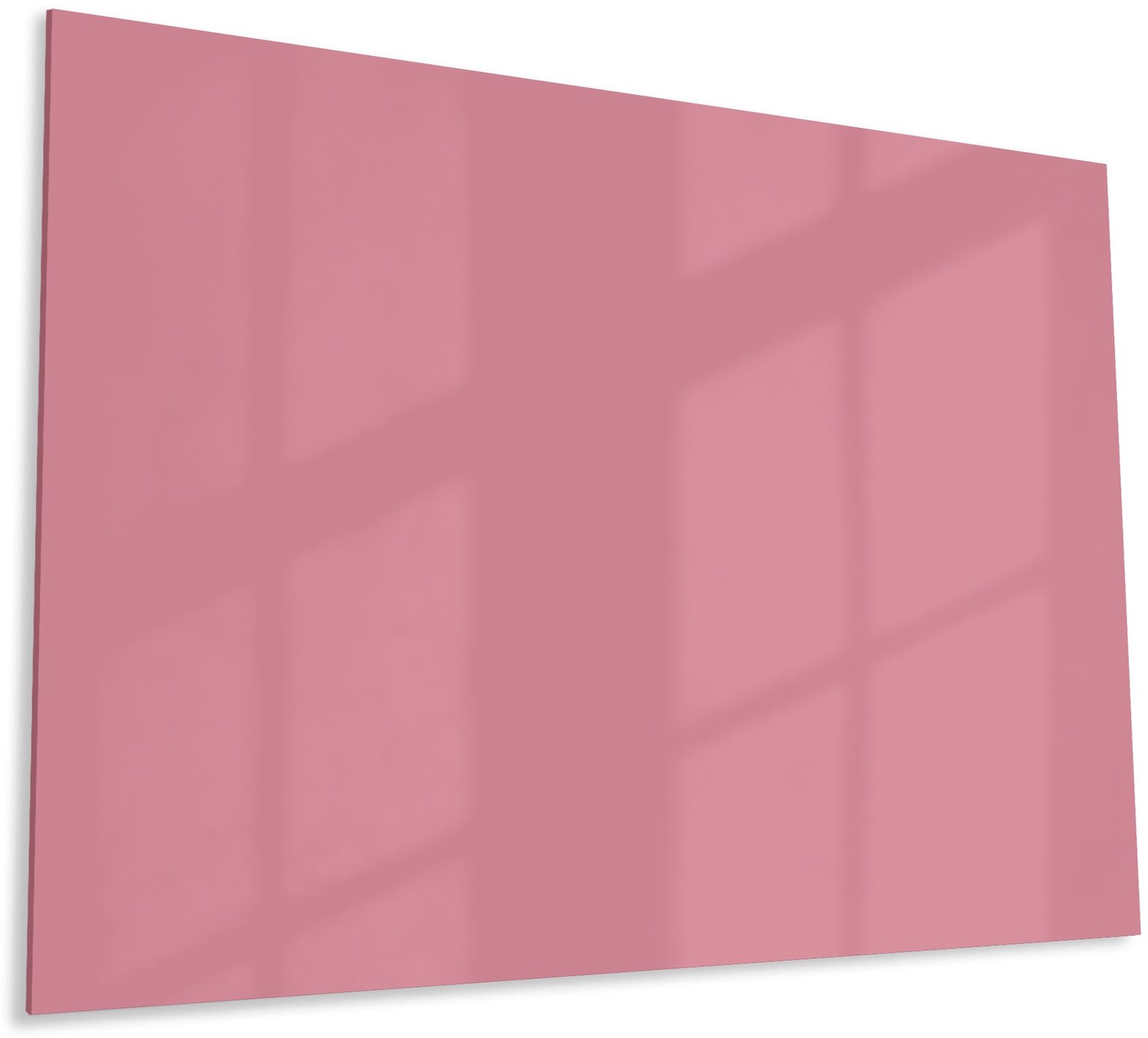Mydesignglas Glazen Whiteboard - Gehard Glas - Magneetbord - Memobord - Magnetisch - Krasbestendig - Frameless -60x40cm - Velvet Rose - Mauve Roze