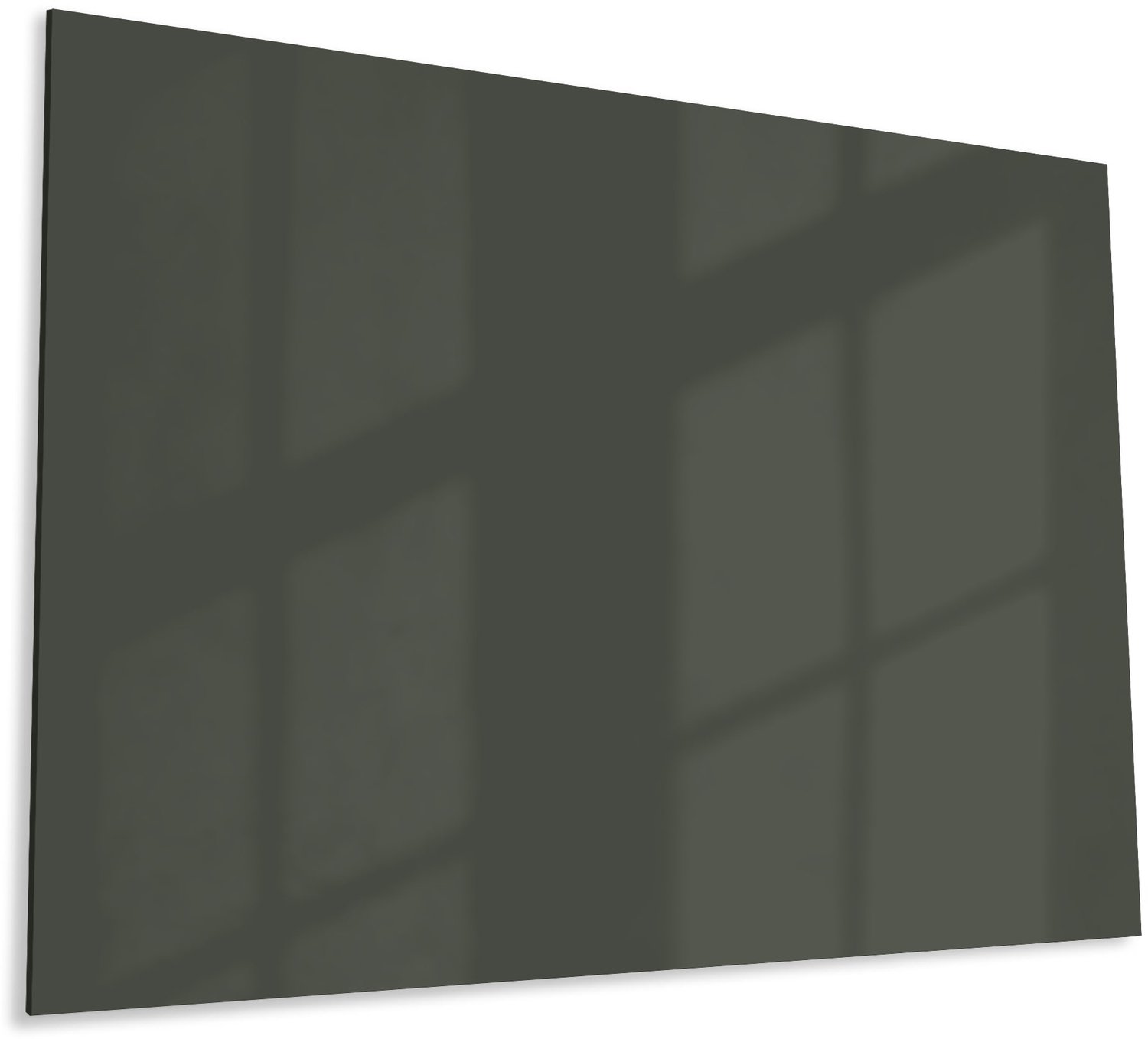 Mydesignglas Glazen Whiteboard - Gehard Glas - Magneetbord - Memobord - Magnetisch - Krasbestendig - Frameless - 100x70cm - Charcoal Shadow - Donker Antracietgrijs