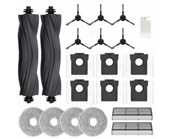 Accessoireset - geschikt voor Dreame L10s Ultra Gen 2/L10s Pro Ultra Heat/X30 Ultra/Mova E30 Ultra - JKOISL 2 x rolborstel - 6 x stofzak - 4 x dweildoek - 6 x zijborstels - 2 x filters