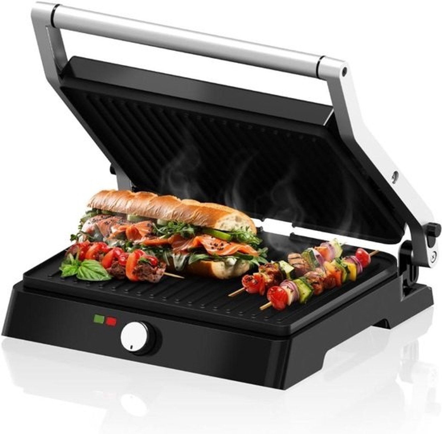 XXL elektrische contactgrill - Temperatuurregeling en antiaanbaklaag
