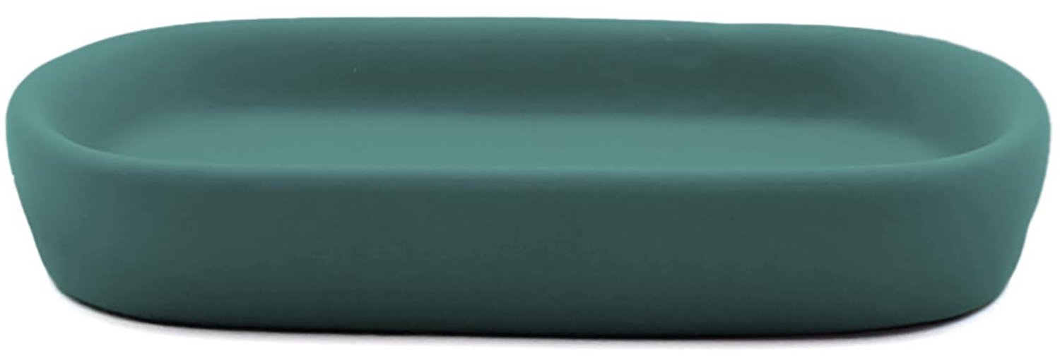 Douceur d'intérieur - Keramische zeepdispenser, 13,5 x 9,5 cm, CERALIA - groen