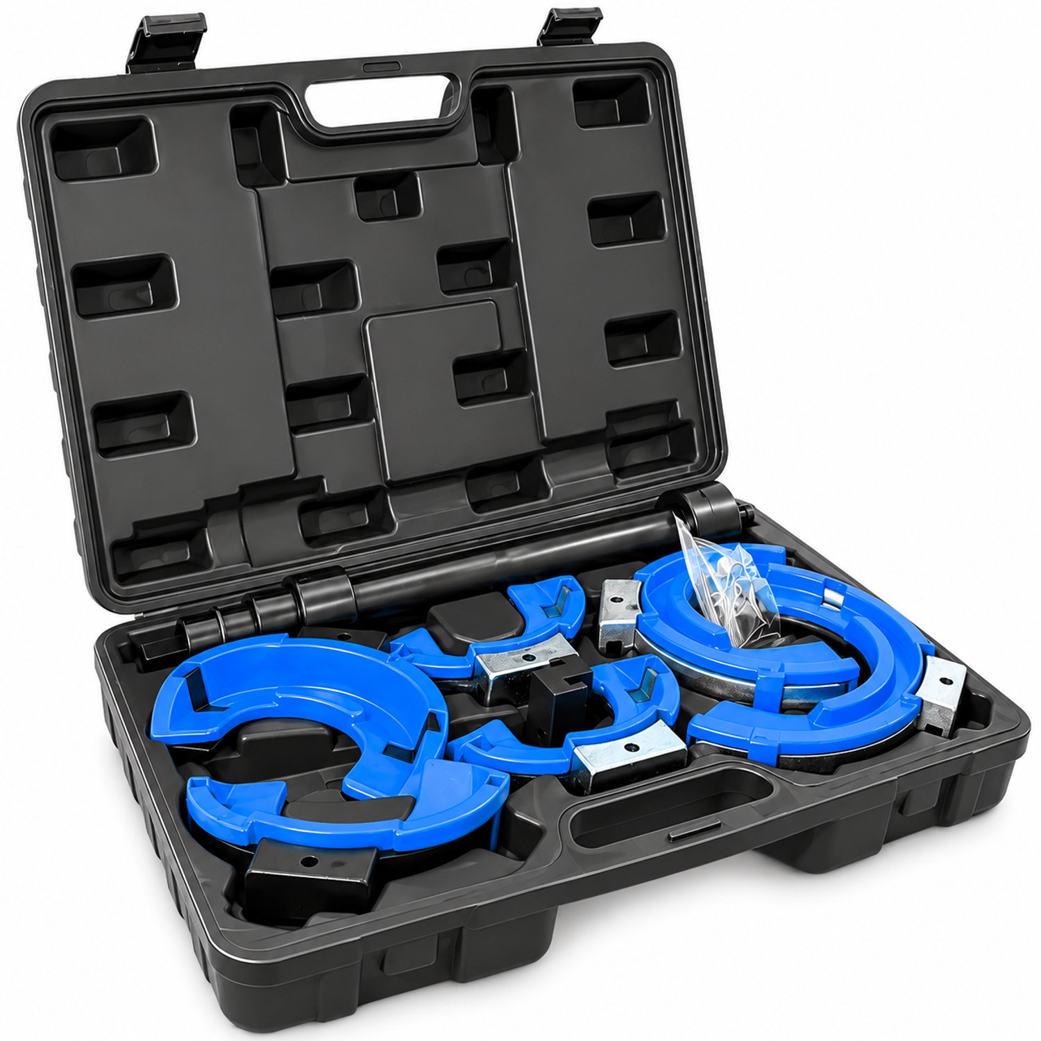 Veerspannerset - voor veerpoten - 90-190 mm - Blauw