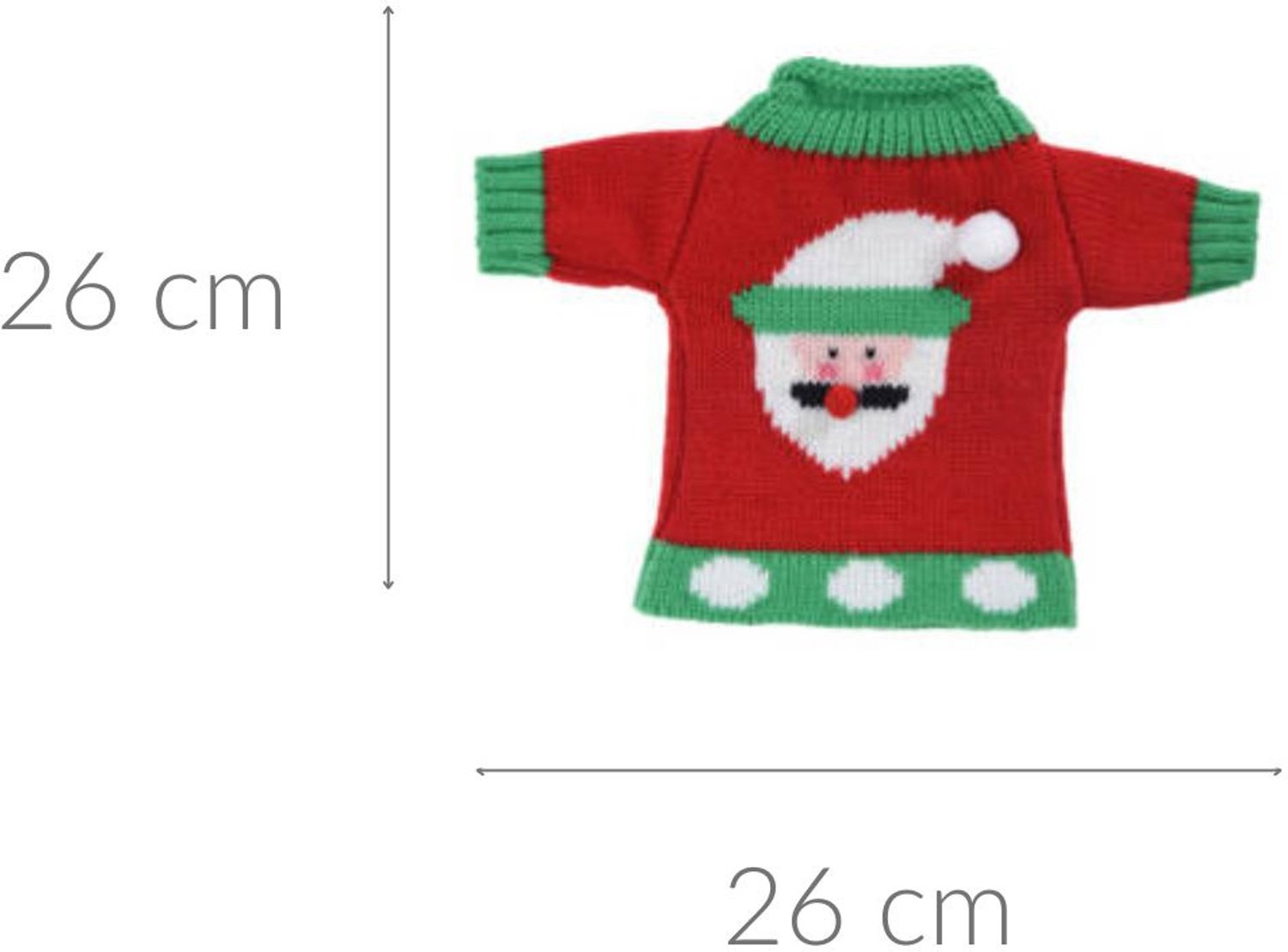 Home Styling Collection - Wijnfleshoes XMAS, 26 cm