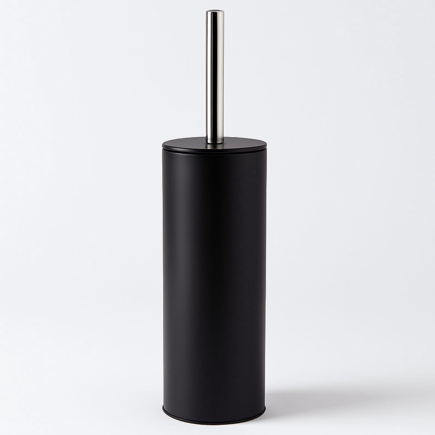 Bathroom Solutions - Metalen toiletborstel HOVA, Ø 8 cm - zwart