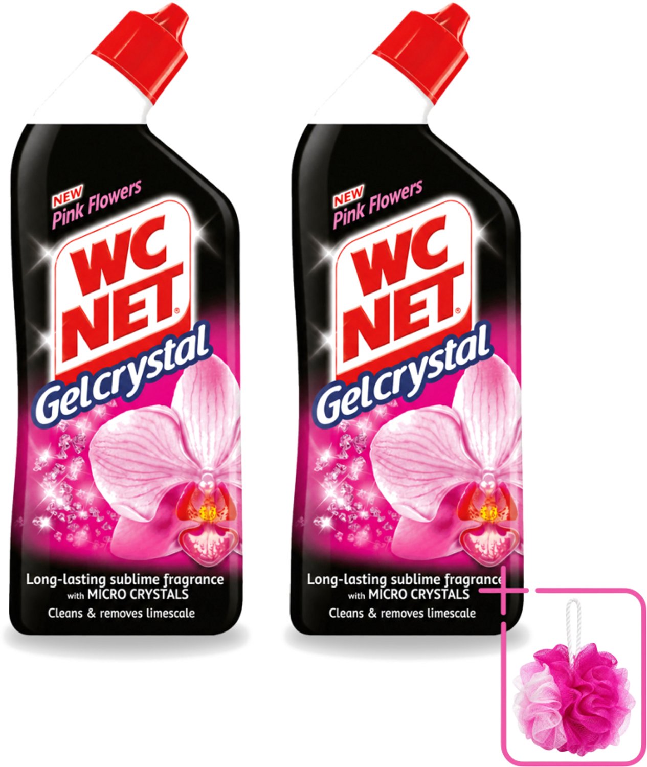 2 x WC Net - Toilet Reiniger - Gel - Frisse Bloemen - 750 ml - Bulkverpakking - WC reiniger - Douchemop - Toilet reiniger
