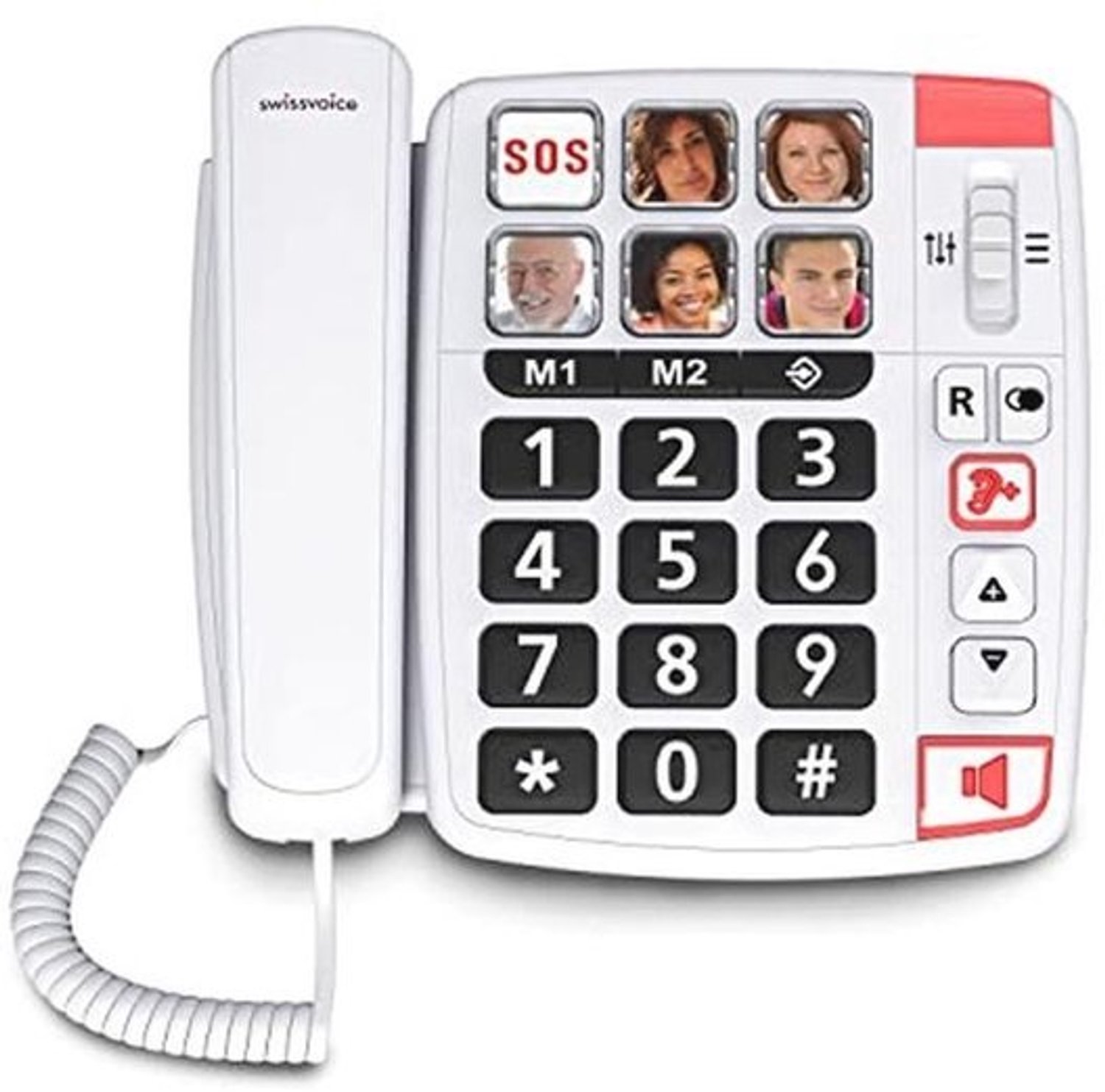 Draadloze vaste telefoon - met antwoordapparaat - en grote toetsen