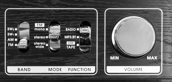 Studio 57 Ghettoblaster - Boombox Met Bluetooth - Cassette En Radio - Zilver - Opnamefunctie - 15 Watt — afbeelding 5