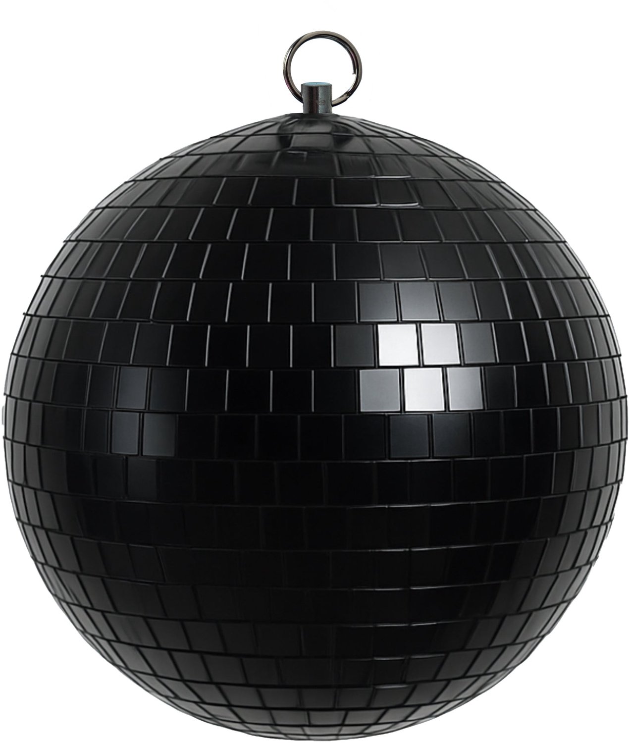 Marconi Diskobal - Spiegelbal - Feestdecoratie - Zwart - 10 cm - Met Ophangring