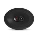 Zwarte, ovale 6x9 inch JBL Stage3 autospeaker met metalen rooster en rood JBL-logo.