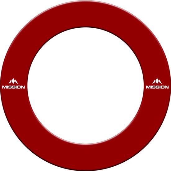 Mission Dartbord Surround Rood met logo van Mission — afbeelding 3