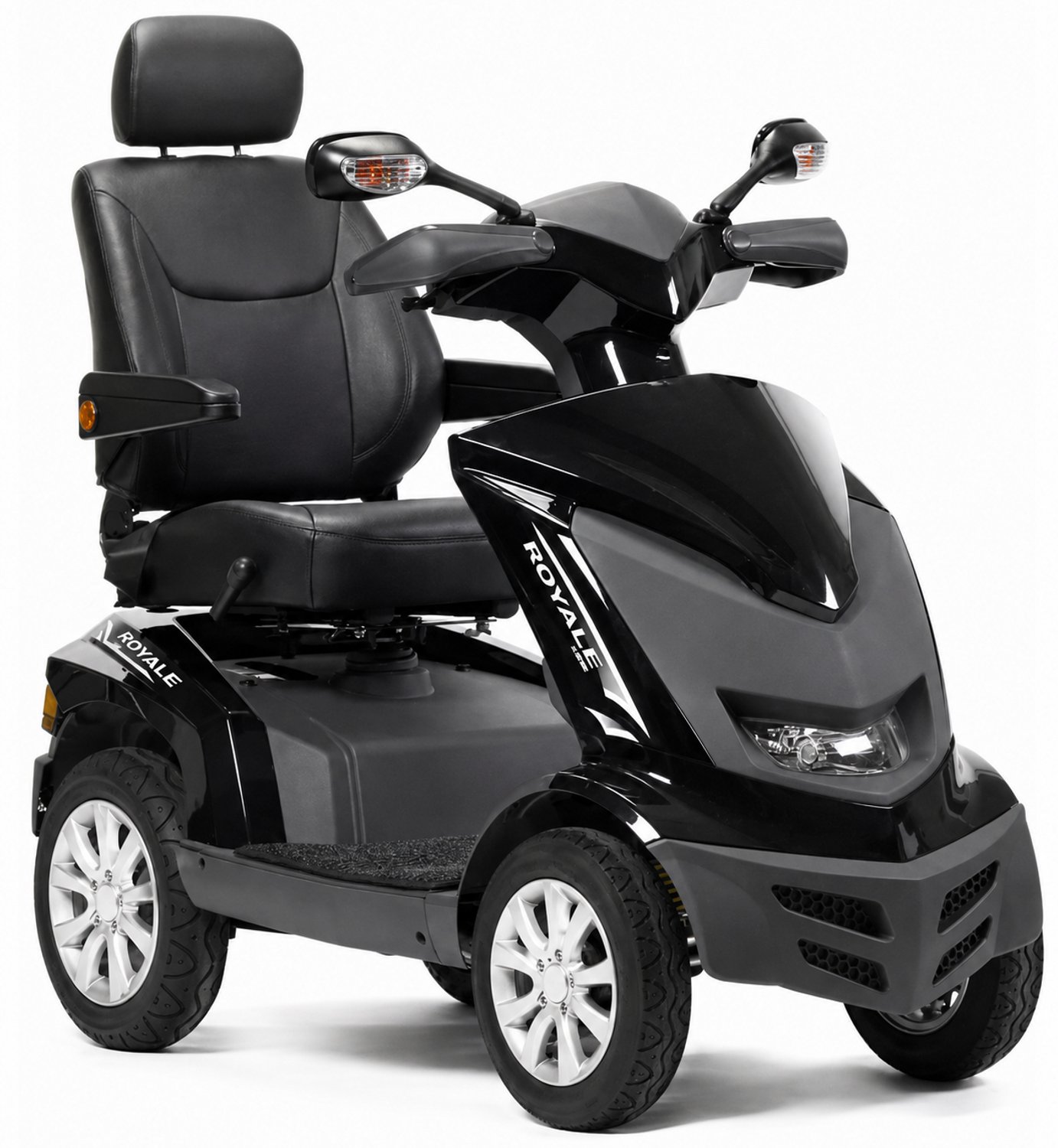 Heartway Royale 4 Scootmobiel Zwart– Luxe 4-Wiel Scootmobiel – 16 km/u – Tot 50 km Actieradius – Comfortabel & Krachtig