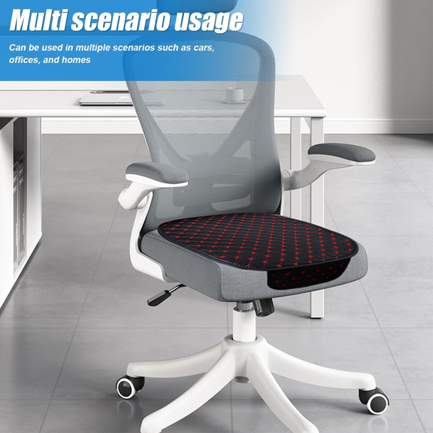 Autostoelkussen voor de voorstoelen - 2 stuks - antislip - beschermt uw stoel - m-winkel
