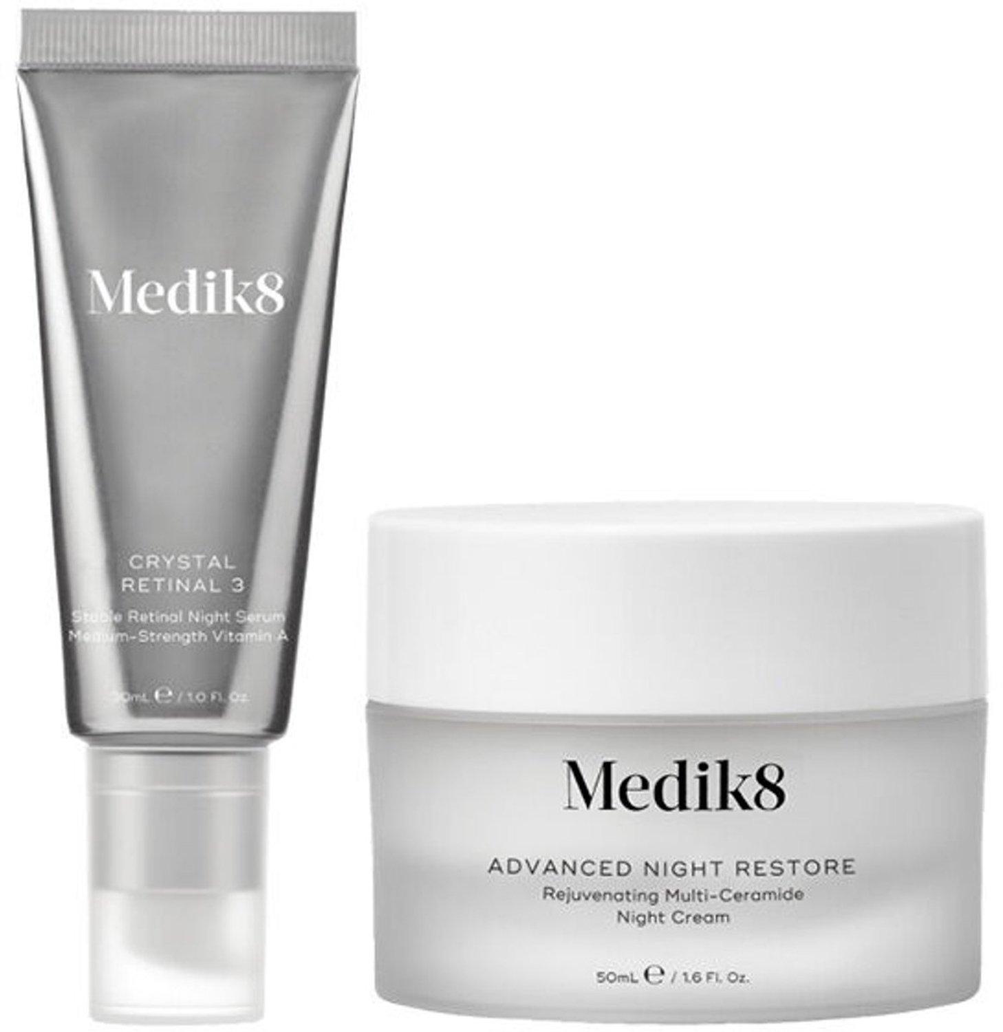 Medik8 The Night Shift - Crystal Retinal 3 + Advanced Night Restore - Anti-aging nachtduo