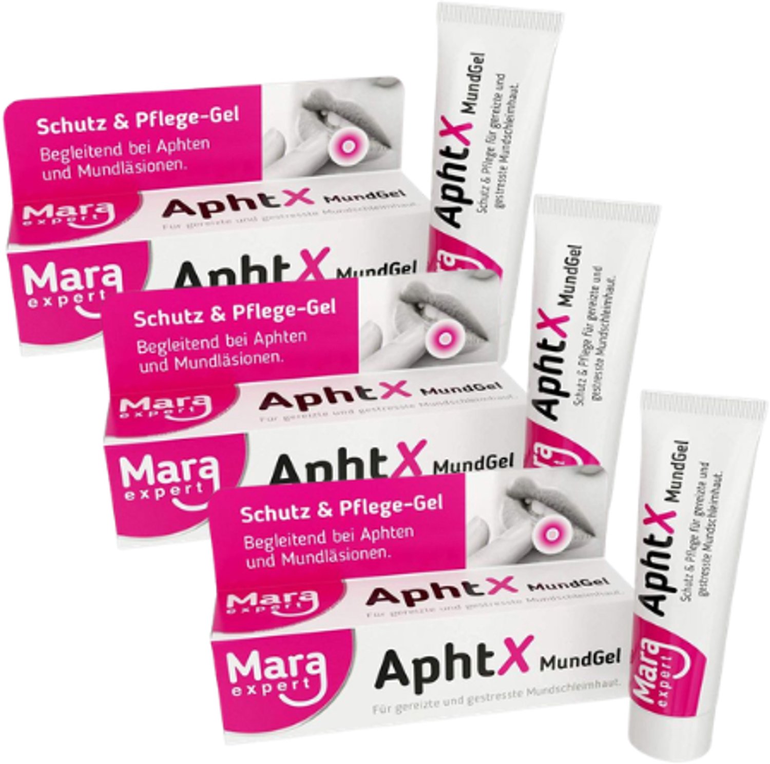 Mara Expert AphtX Mondgel - Voor Aften & Mondirritaties - 3 x 15 ml