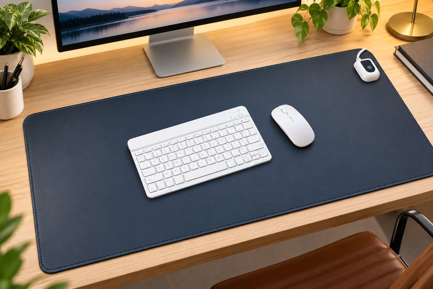 Bol.com Quality Heating - QH-BV Serie - infrarood verwarmde bureau onderlegger - verwarmde muismat - zwart - 40 x 80 cm - 85Watt... aanbieding