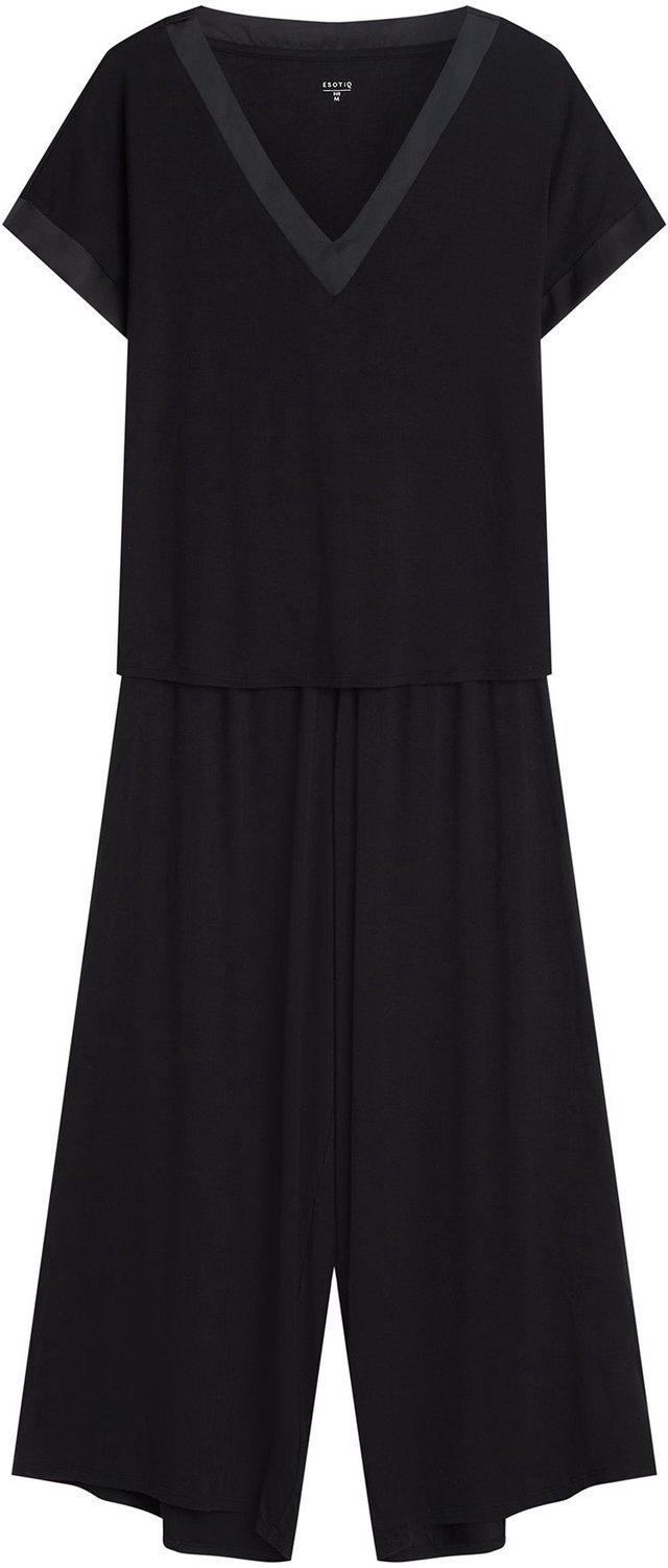 ESOTIQ Onyx - Damespyjamaset - Zwart - Viscose