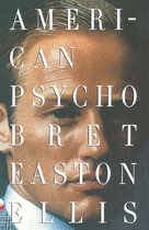 Boekomslag van American Psycho met een close-up van een man met strak naar achter gekamd haar.