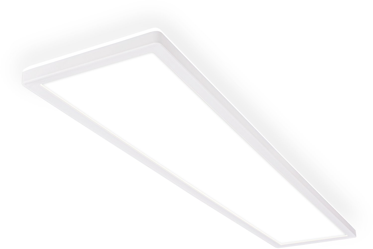 BRILONER Slim - Plafondlamp dimbaar - neutral wit licht - led paneel - keuken lamp met backlight-effect - 98cm