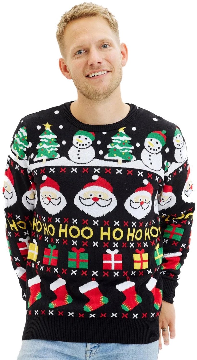 Happy Seasons Foute Kersttrui Dames & Heren - Christmas Sweater "De Vrolijke Kersttrui" - 100% Biologisch Katoen - Mannen & Vrouwen Maat XS