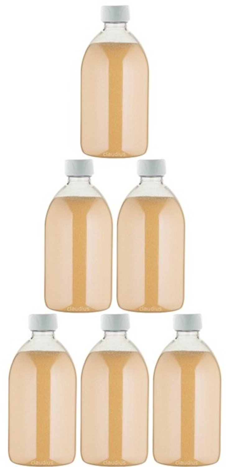 Claudius Scrubzout Sweet Orange & Cedarwood - 650 gram - Fles met witte dop - set van 6 stuks - Hydraterende Lichaamsscrub - Body Scrub