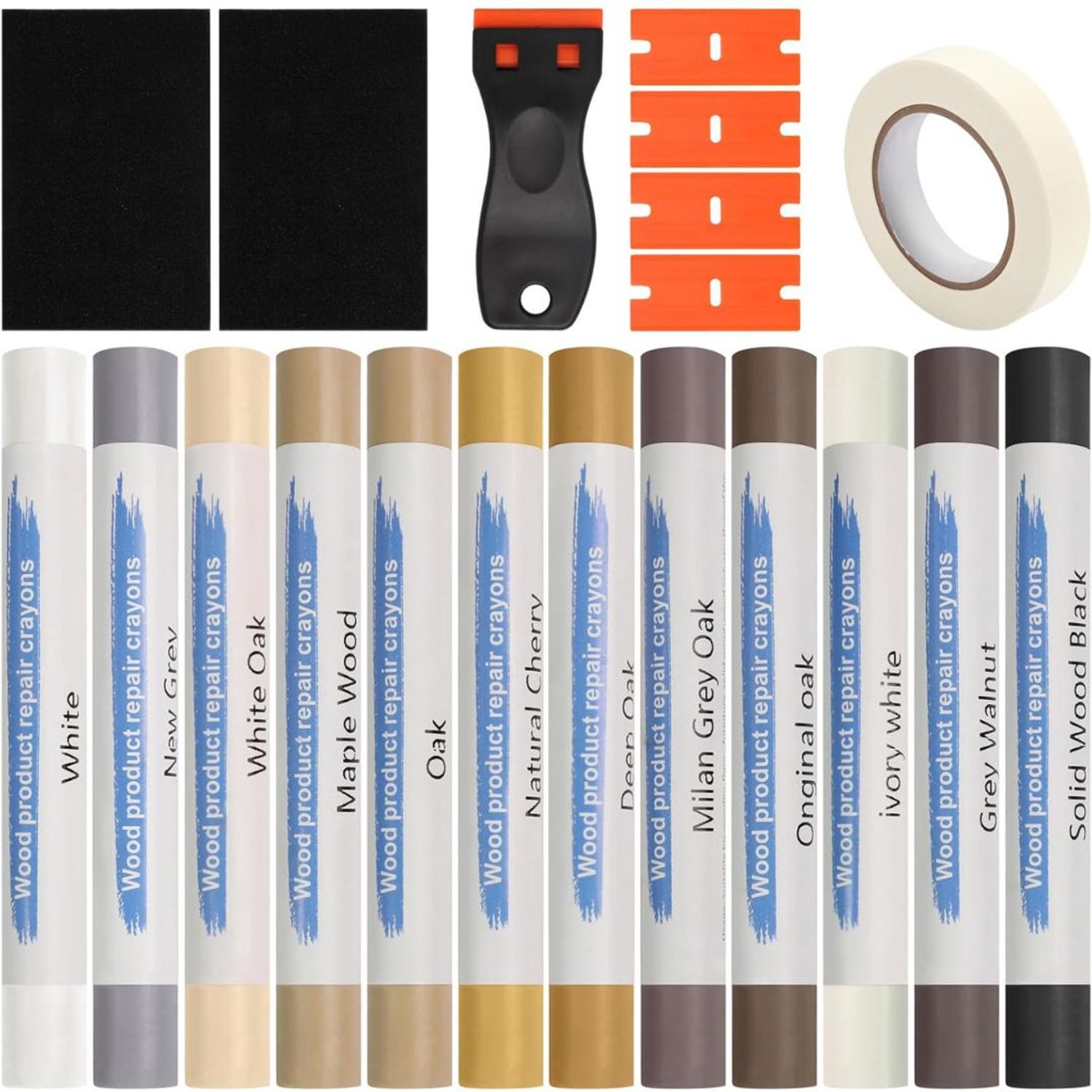 DailySupplies® Laminaat Reparatieset - Laminaatvuller - Vuller - Stiften Set - Multikleur