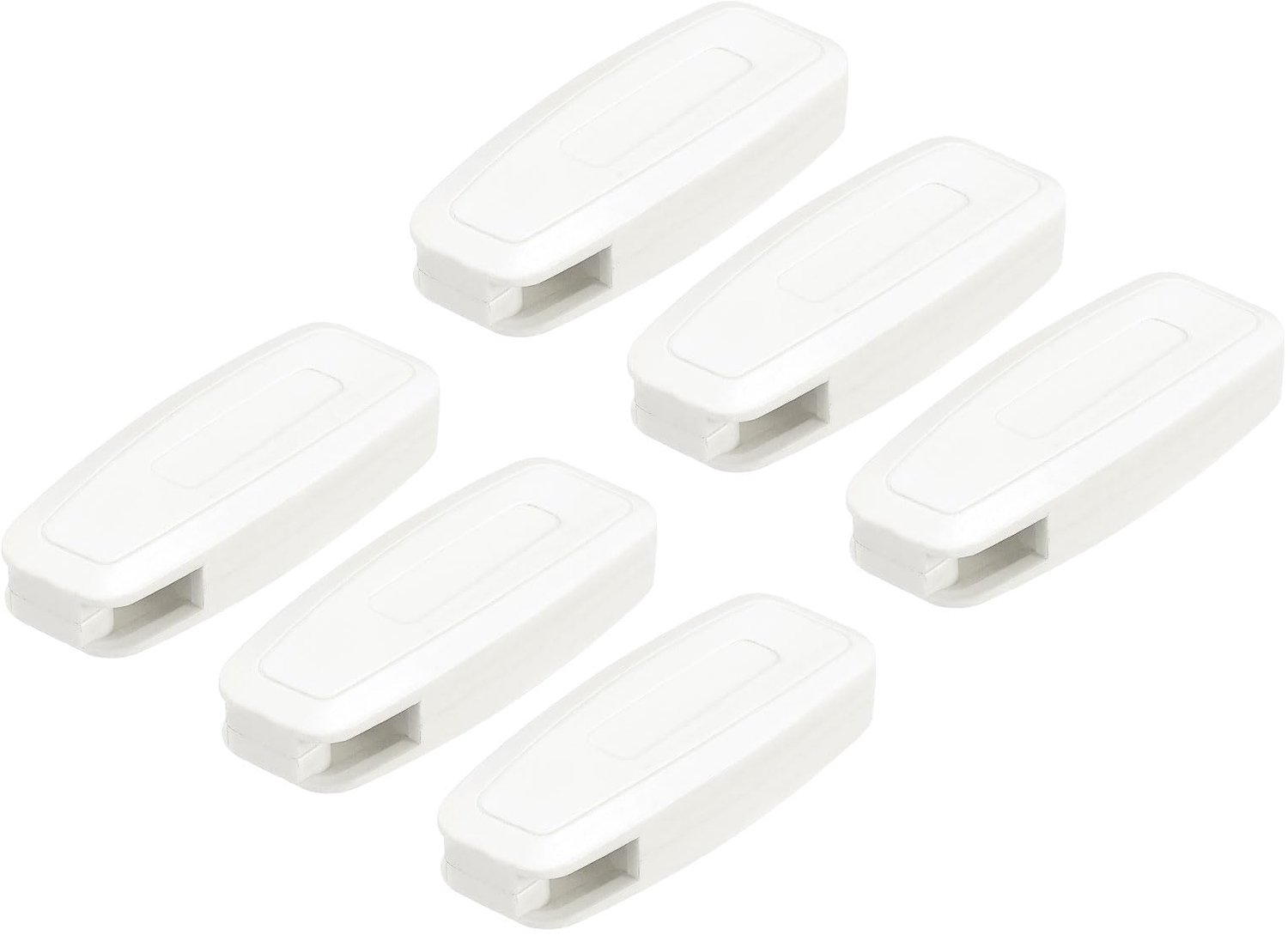 Koordgewicht voor jaloezieën 80 mm - 6 stuks - wit - ideaal voor raamdecoratie - Luxento