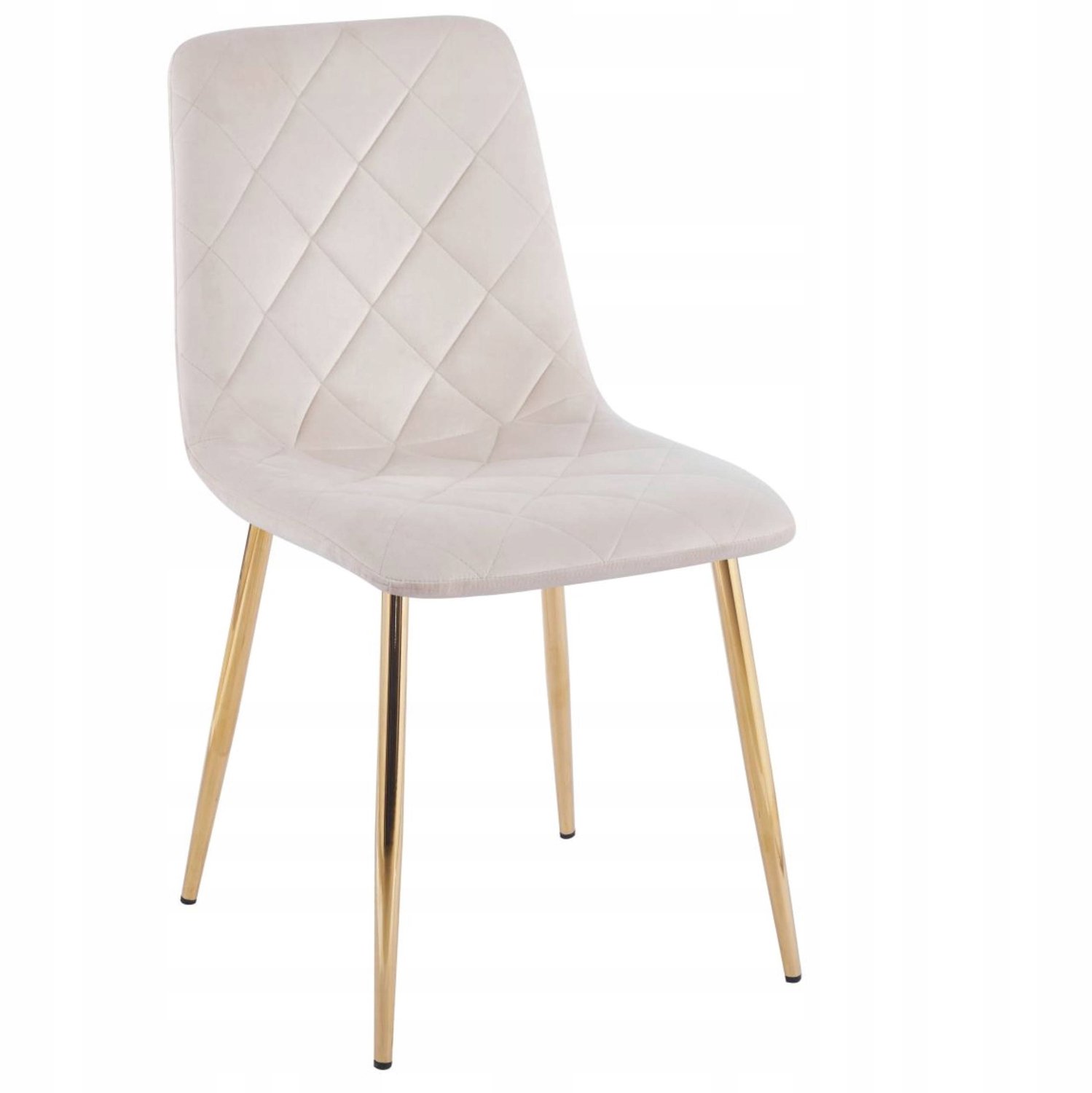 Furnitex K6-FX (G) Serie - Eetkamerstoel - Beige - Fluwelen Bekleding Riviera 06