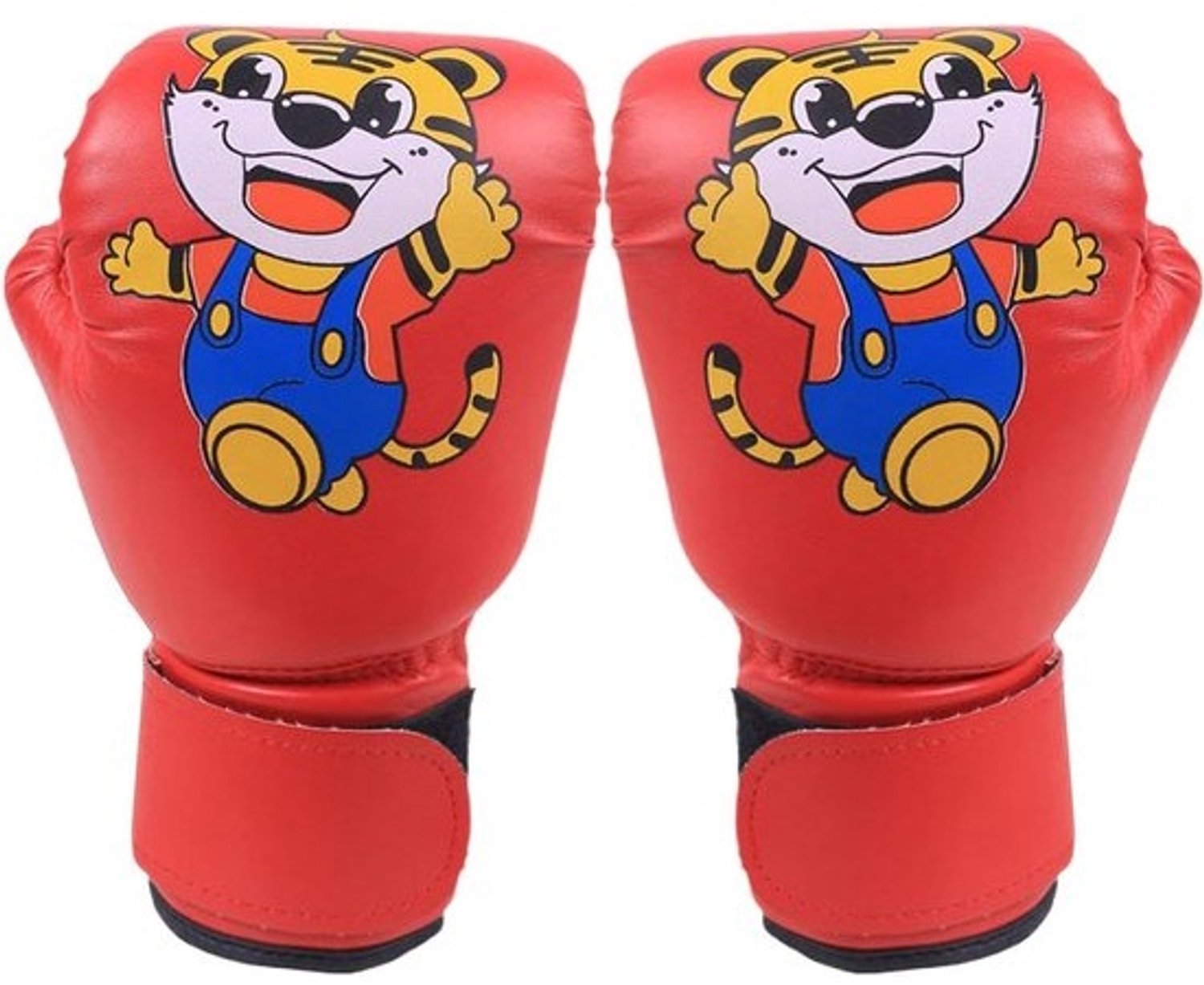 Kinderbokshandschoenen - MMA-handschoenen voor junioren - Sporttraining - Ademend PU-leer - 17x25 cm - Rood
