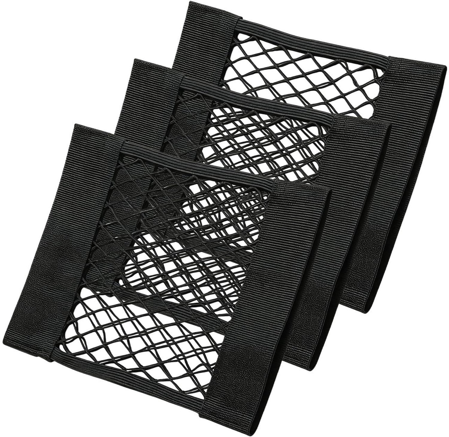 Kofferbaknet 30 x 25 cm - 3 stuks - Opbergnet - Perfect voor extra opbergruimte - ServiceTopper