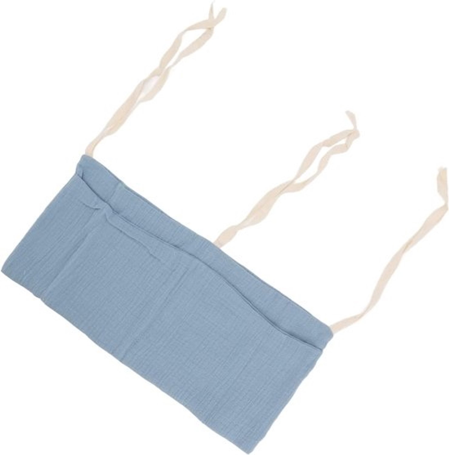 Opbergtas voor een babybed - Organizer voor aan het babybed - Opbergsysteem voor de babykamer - Aanpasbare band - 2 vakken - Donkerblauw