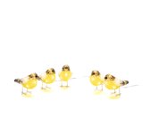 Verlicht kerstfiguur voor buiten - 5 Vogels - 10 cm hoog