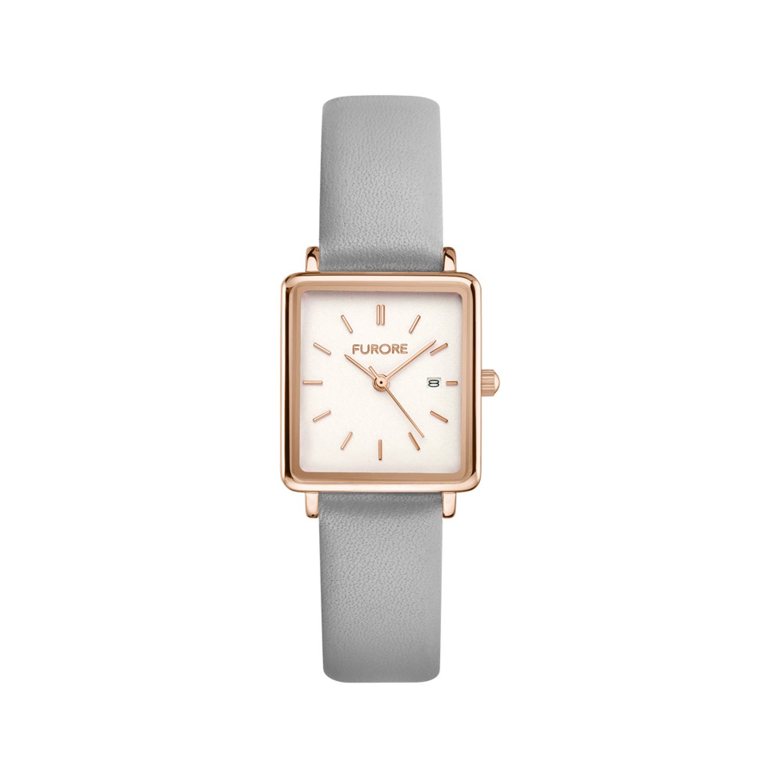 Furore Dolce horloge rosegoud en grijs