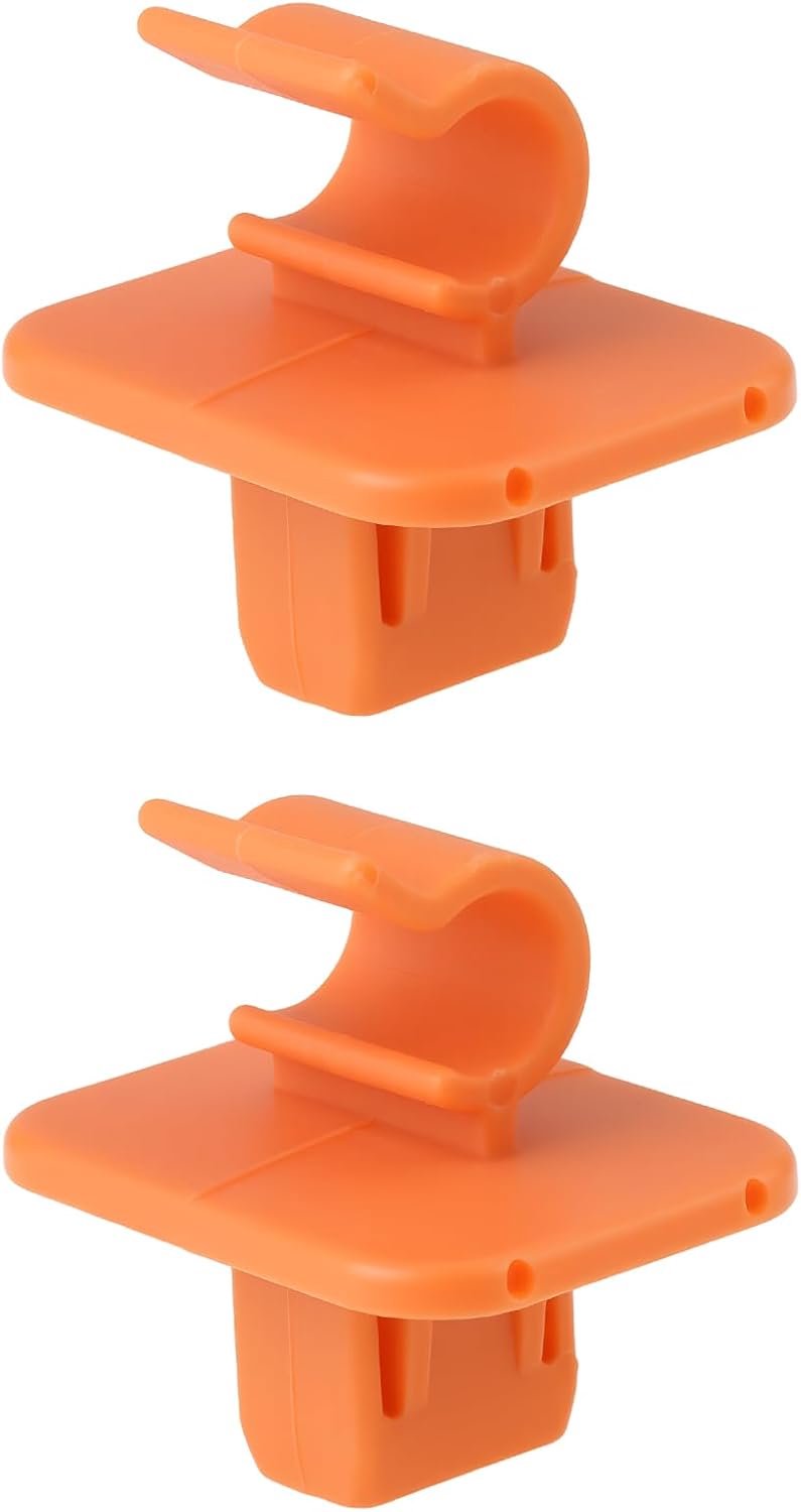 2x Motorkap Clips Oranje Kunststof voor Skoda Fabia & Octavia