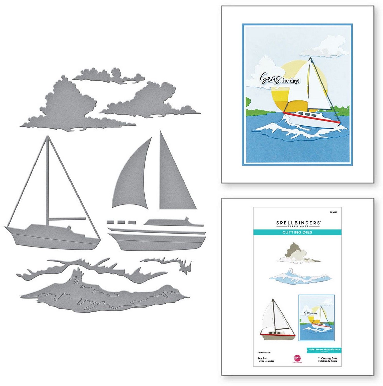Spellbinders Snijmallen - Set Sail - 11 st.