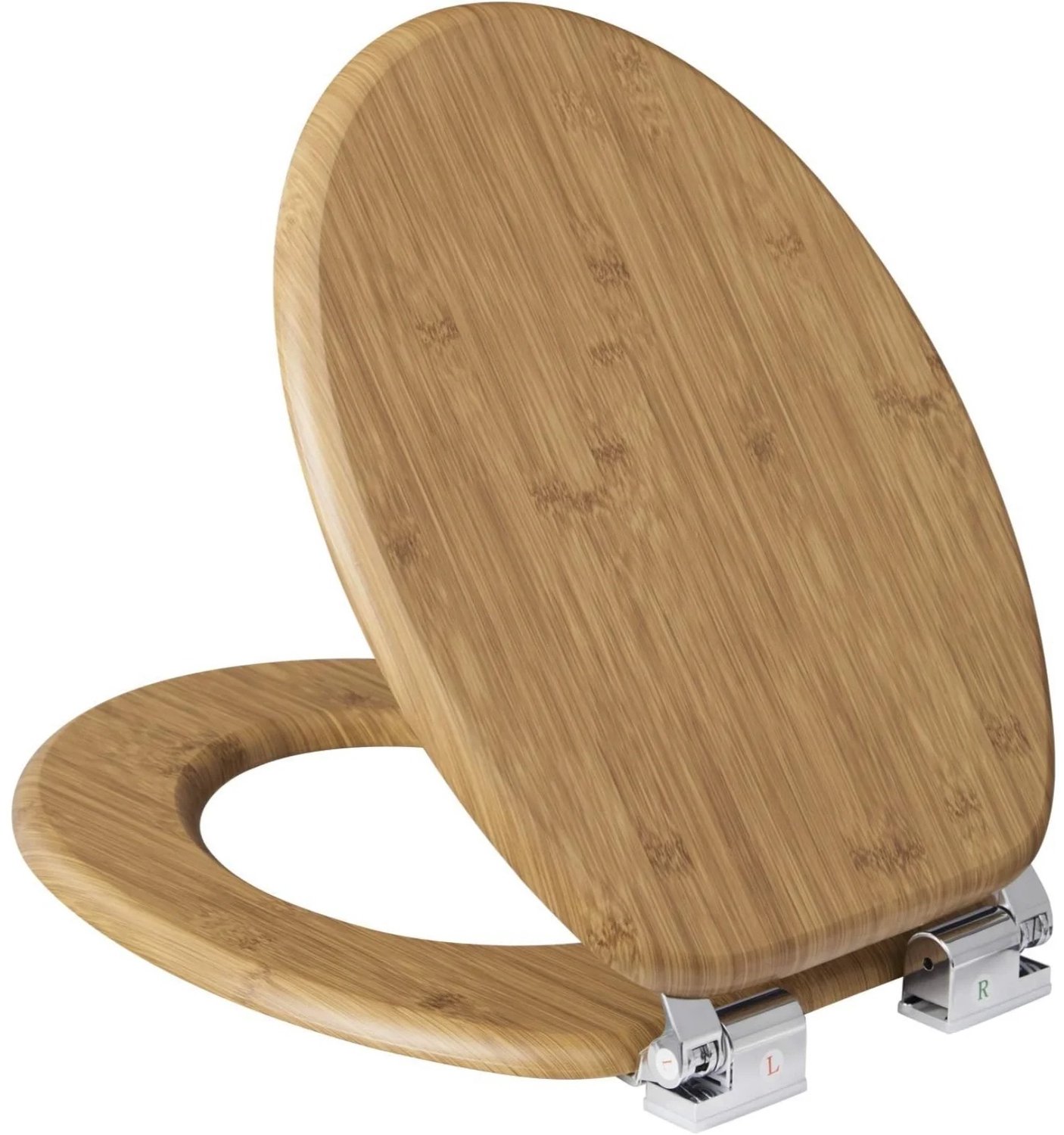 Nutrella - Toiletbril - Soft Close - Verstelbare Scharnieren - Duurzaam MDF-materiaal - Universele O-vorm - Extra stabiliteit - Comfortabel en stevig - Hout