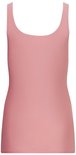 Roze hemdje met ronde hals en brede schouderbanden.